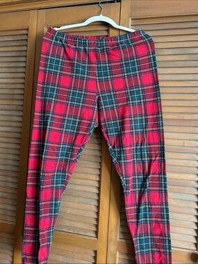 Kids Red Plaid Pajama Bottoms - Comfortable Holiday Sleep Pants